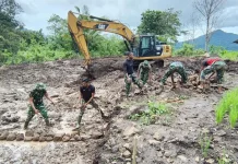 Satgas TMMD Kodim 1603/Sikka Siapkan Crossway, Perkuat Infrastruktur Jalan Desa