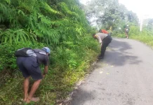 Polres Mabar Ajak Warga Warsawe Gotong Royong Jaga Kesehatan Lingkungan