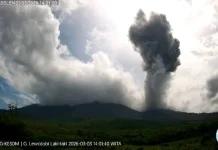 Erupsi Kedua Lewotobi, Abu Tembus 1.500 Meter