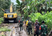Tim Wasev TNI AD Tinjau Progres Jalan TMMD Sikka