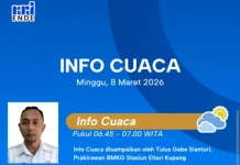 Prakiraan Cuaca NTT Didominasi Berawan dan Hujan Ringan