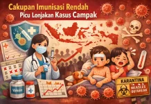 Cakupan Imunisasi Rendah Picu Lonjakan Kasus Campak di Indonesia