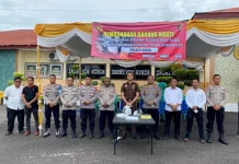 Polres Sikka Musnahkan Barang Bukti Narkotika