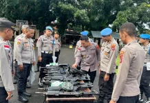 Kapolres Manggarai Barat Sidak Senjata Api dan Administrasi Personel