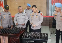Polres Flores Timur Cek Senjata Api Personel, Pastikan Layak Pakai