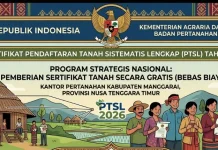 BPN Manggarai Pastikan Penerbitan 3.662 Sertifikat PTSL 2026 Bebas Biaya