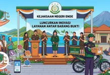 Kejaksaan Negeri Ende Luncurkan Inovasi Layanan Antar Barang Bukti