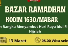 Bazaar Ramadan Kodim 1630 Sediakan Sembako Murah