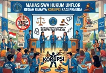 Mahasiswa Hukum Unflor Bedah Bahaya Korupsi Bagi Pemuda