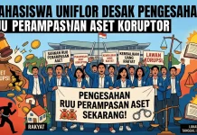 Mahasiswa Uniflor Desak Pengesahan RUU Perampasan Aset Koruptor