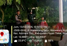 Polisi Sisir Perbatasan Lewonara–Bele, Cegah Gangguan Kamtibmas