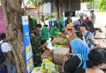 Kodim Flores Timur Gelar Bazar Ramadan Sembako Murah