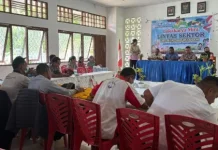 Babinsa Hadiri Lokakarya Evaluasi Program Kesehatan Wulandoni