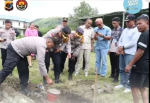 Polres Ngada Groundbreaking SPPG di Polsek Golewa