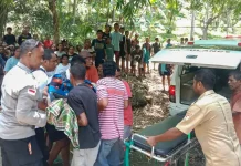 Dump Truck Muatan Pasir Terbalik, Satu Korban Meninggal