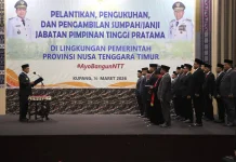 Gubernur Lantik dan Kukuhkan Pejabat Tinggi Pratama, Perkuat Kinerja Birokrasi
