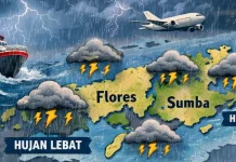 Prakiraan Cuaca NTT saat Mudik Didominasi Hujan Lebat