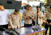 Polres Flores Timur Gelar Pelatihan Penggunaan Senjata Api