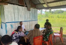 Bahas Isu Perusahaan, Aparat dan Warga Nagawutung Duduk Bersama