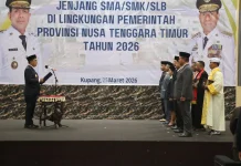 Gubernur NTT Lantik Kepala Sekolah SMA/SMK/SLB Lingkup Pemprov NTT