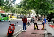 Pasca Lebaran ,Aktivitas di Pertigaan Pasar Mbongawani Kembali Normal