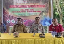 Serah Terima Pembangunan Karakabu Dibarengi Sosialisasi Penyakit Menular