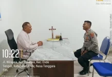 Polres Ende Perkuat Koordinasi Keamanan Ibadah Paskah