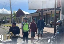 Polres Ngada Siagakan Personel Pos Pengamanan Bajawa Selama Tri Hari Suci