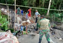 Kodim Manggarai Genjot Pembangunan Jembatan Garuda di Reok