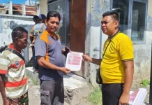 Polsek Alok Sebar Pamflet Cari Warga Hilang
