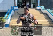 Polres Flotim Amankan Objek Vital Perbankan Larantuka