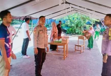 Polisi Dirikan Tenda Darurat untuk Sekolah Terdampak Gempa