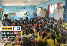 Sat Lantas Polres Ngada Gelar Sosialisasi Tertib Berlalu Lintas di SDI Bobou