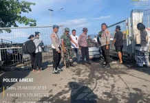 Polsek Aimere Awasi Aktivitas Bongkar Muat di Pelabuhan Aimere