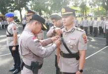 Kapolres Manggarai Barat Kukuhkan Kasat Polairud dan Sertijab Kasat Pam Obvit