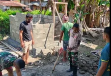 TMMD ke-128, Pembangunan  MCK Warga di Desa Aelipo Berlanjut