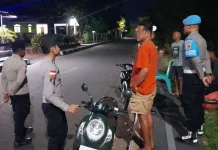Patroli Malam Polisi Jaga Kondusifitas Kota Larantuka