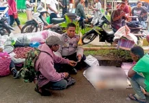 Patroli Dialogis di Pasar Boru, Polisi Sampaikan Imbauan Kamtibmas