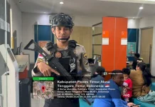 Personel Uni Pamobvit Siaga, Keamanan Bank di Larantuka Terjaga