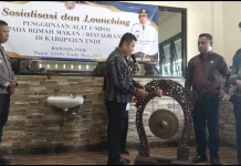 Pemkab Ende Resmikan E-MPOS di Rumah Makan