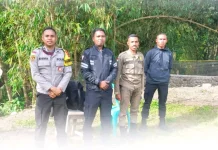 Amankan Turnamen Bowali Cup I, Personel Polres Ngada Sampaikan Pesan Kamtibmas