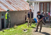 Koramil Ruteng Kawal Eliminasi HPR dan Edukasi Warga Carep Tentang Bahaya Rabies