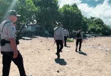 Patroli Pos Pam Lewonara Jaga Situasi Tetap Kondusif
