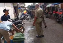 Satpol PP Ende Tertibkan Pedagang Ikan Mbongawani