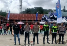 Polres Ngada Amankan Turnamen Bola Voli SMPN 2 Bajawa Cup I