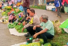 Patroli Humanis Polisi Warnai Aktivitas Pasar Boru