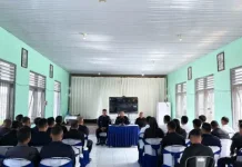 Perkuat Fungsi Pengamanan, Rutan Bajawa Ikuti Pengarahan Virtual Dirjenpas