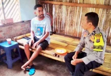 Polisi dan Warga Leworahang Perkuat Kebersamaan