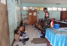 453 Siswa SD Inpres 2 Lewoleba Terima Makanan Bergizi Gratis