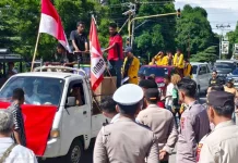 Polres Sikka Kawal Demokrasi lewat Pengamanan Humanis Aksi